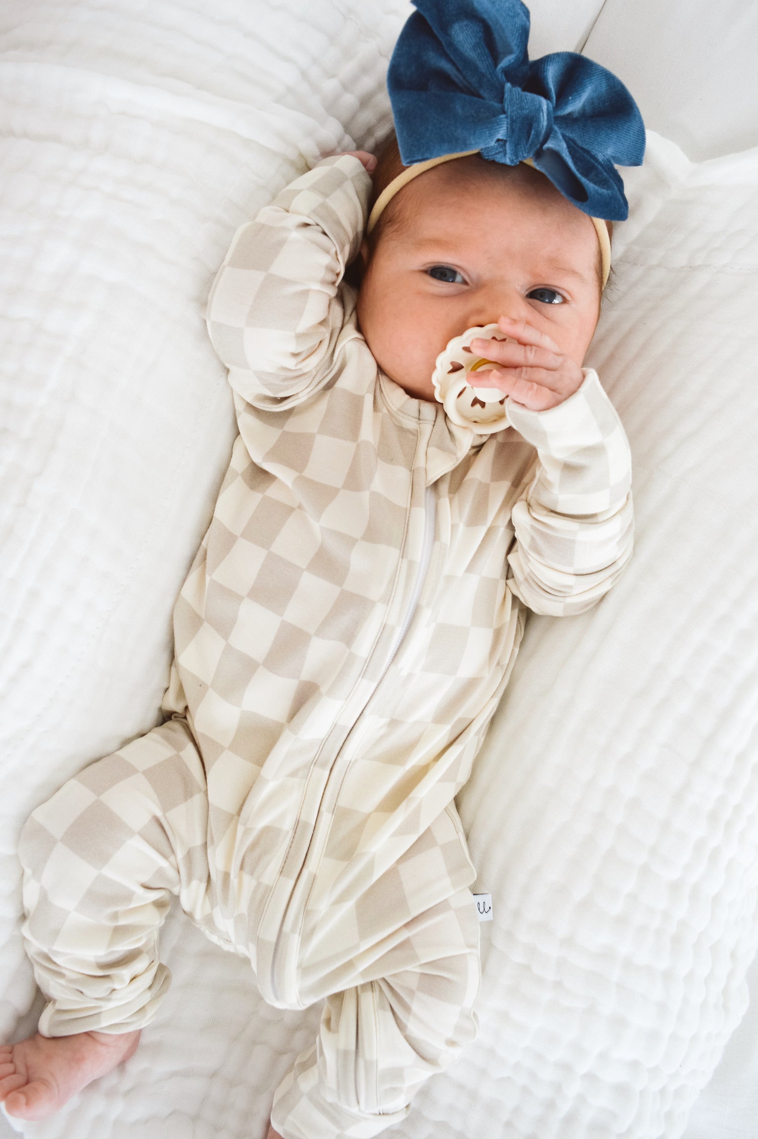 Madden Desert Bamboo Zip Onesie