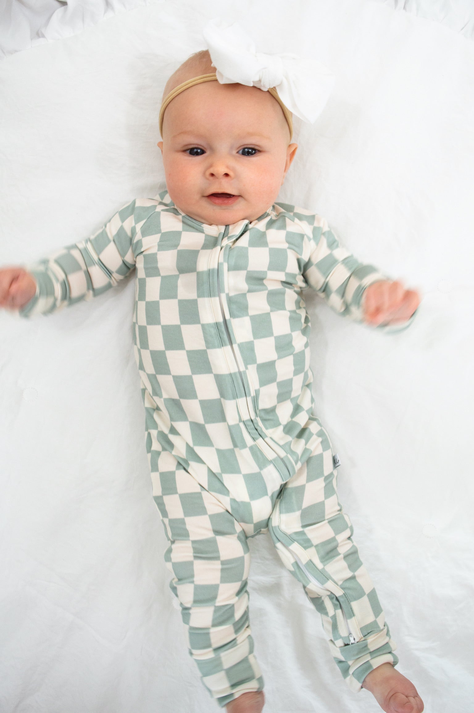 Madden Jade Bamboo Zip Onesie