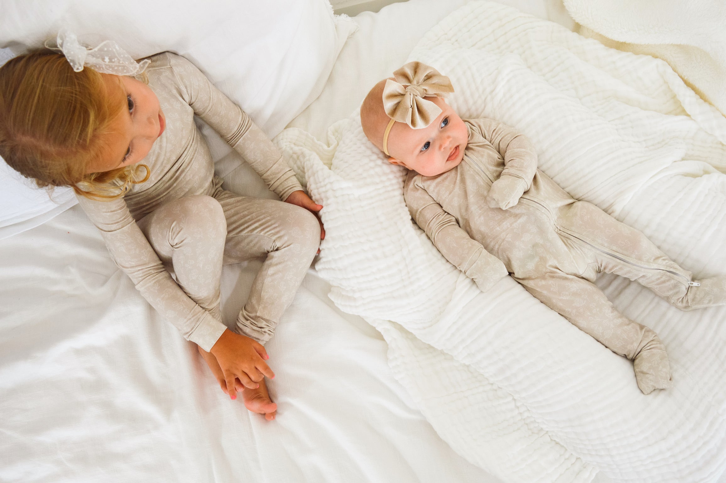 Lennon Desert Bamboo Zip Onesie