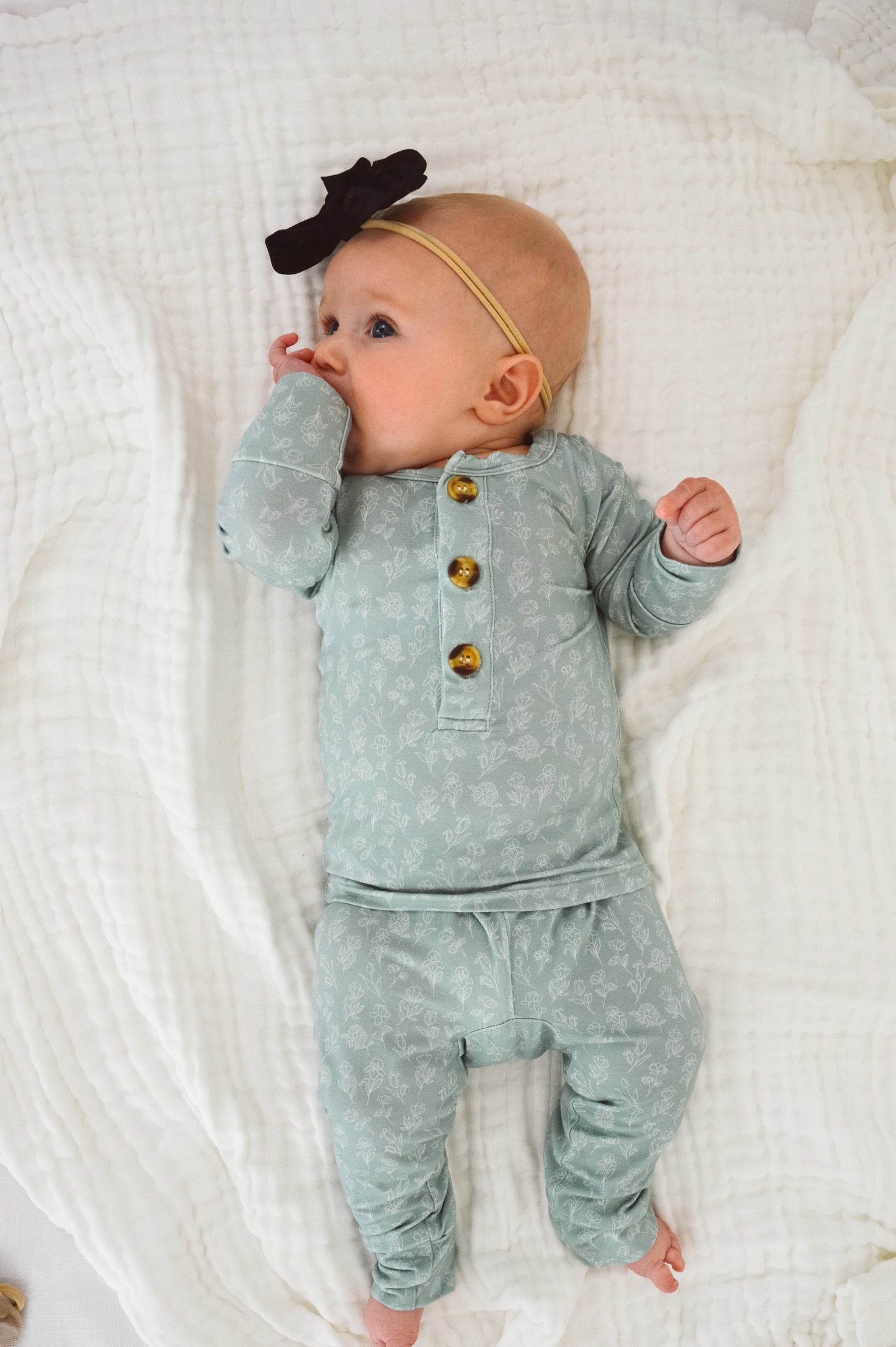 Lennon Jade Two Piece Button Down Set