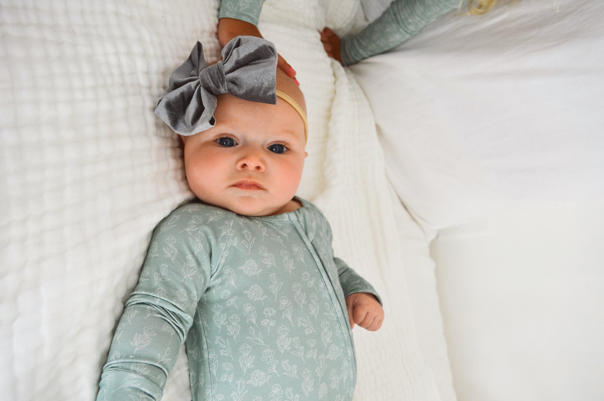 Lennon Jade Bamboo Zip Onesie