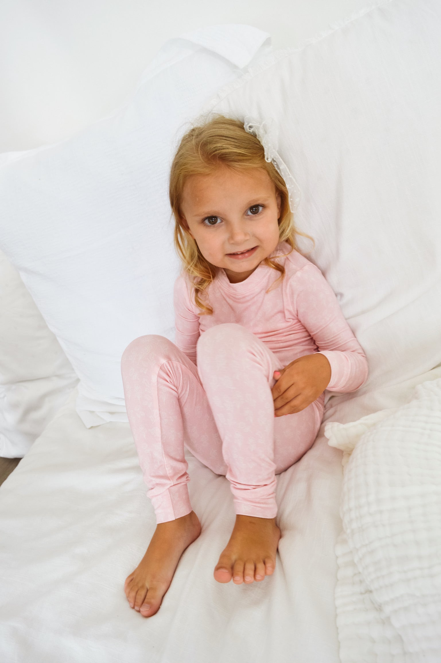 Lennon Bubblegum Long Sleeve and Pants Pajama Set