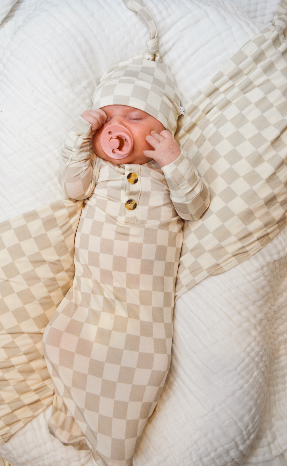 Madden Desert Welcome Baby Bundle Set: Blanket, Hat, Knotted Gown