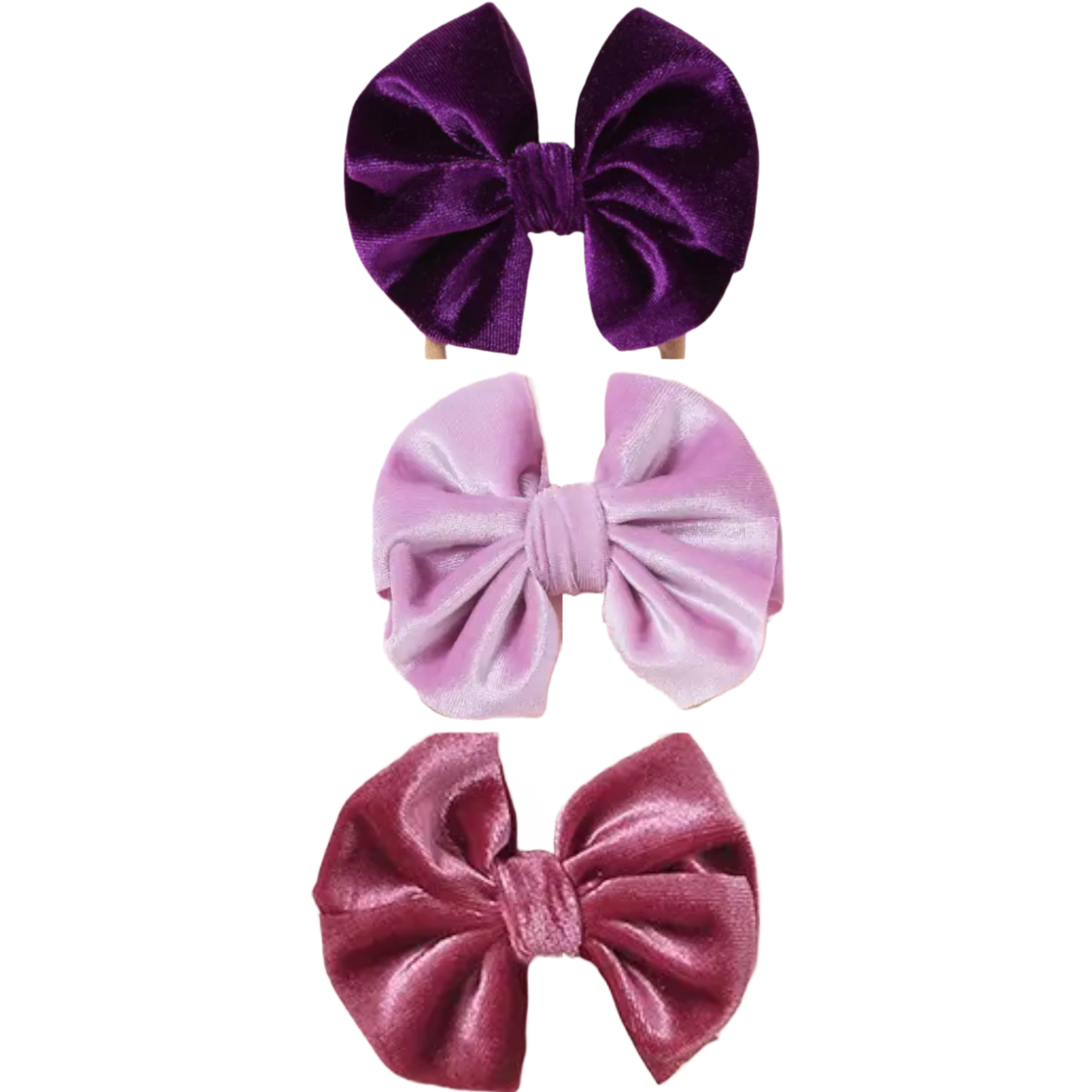 Purple Velvet Headband 3-Pack