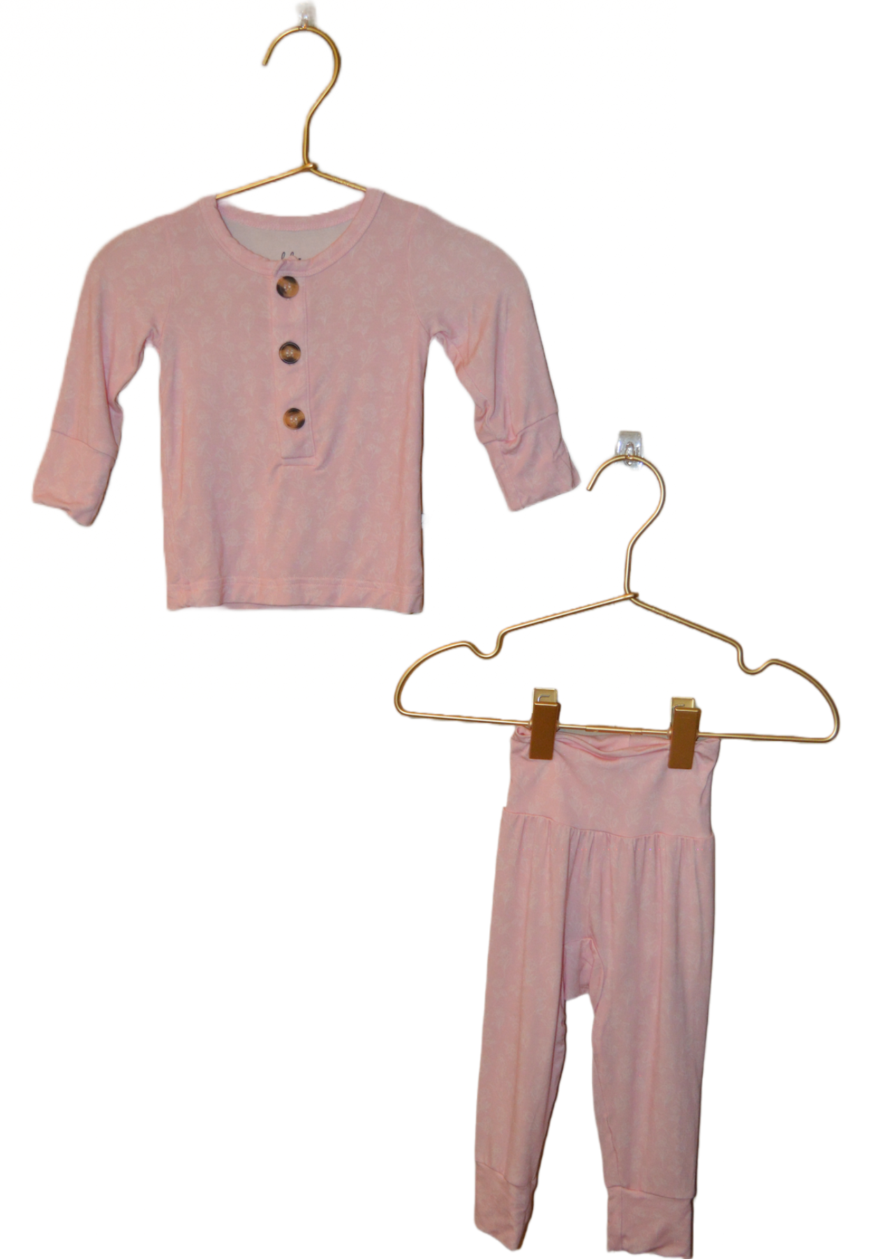 Lennon Bubblegum Two Piece Button Down Set