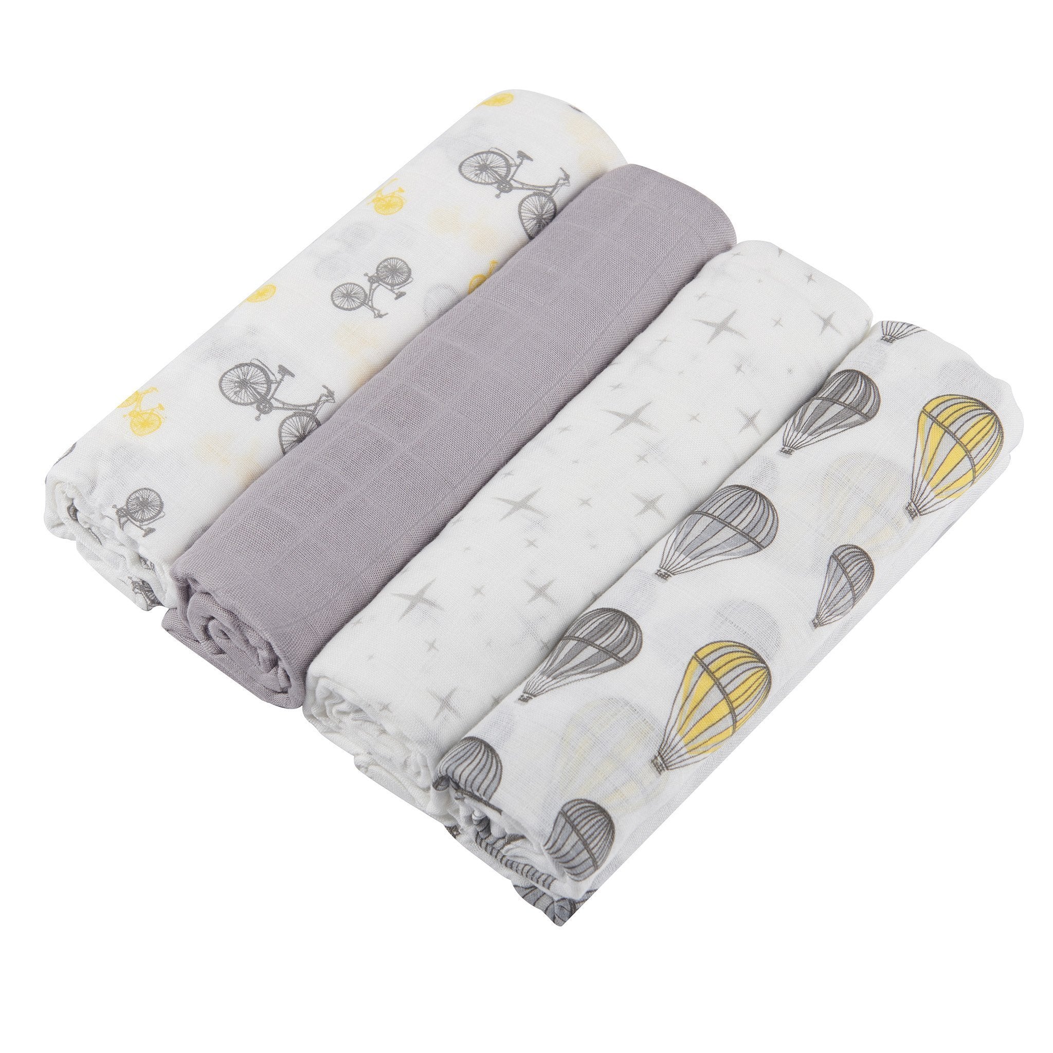 Traveler Bamboo Muslin Swaddle 4 pack