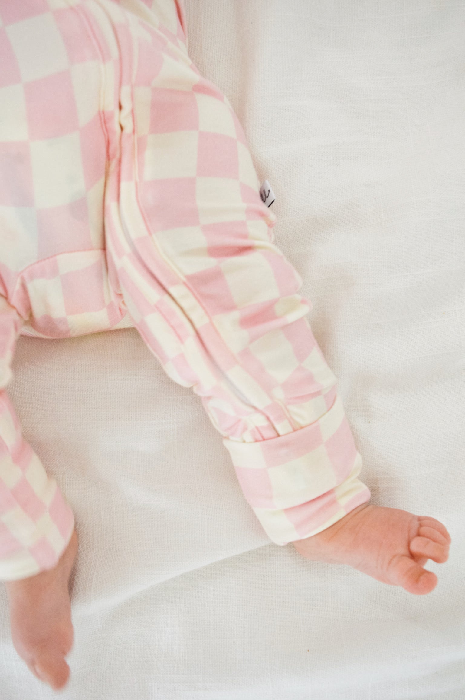 Madden Bubblegum Bamboo Zip Onesie