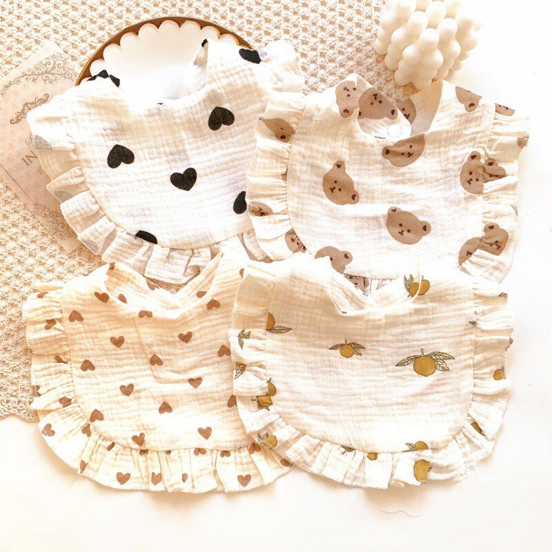 Newborn Bibs with Ruffles