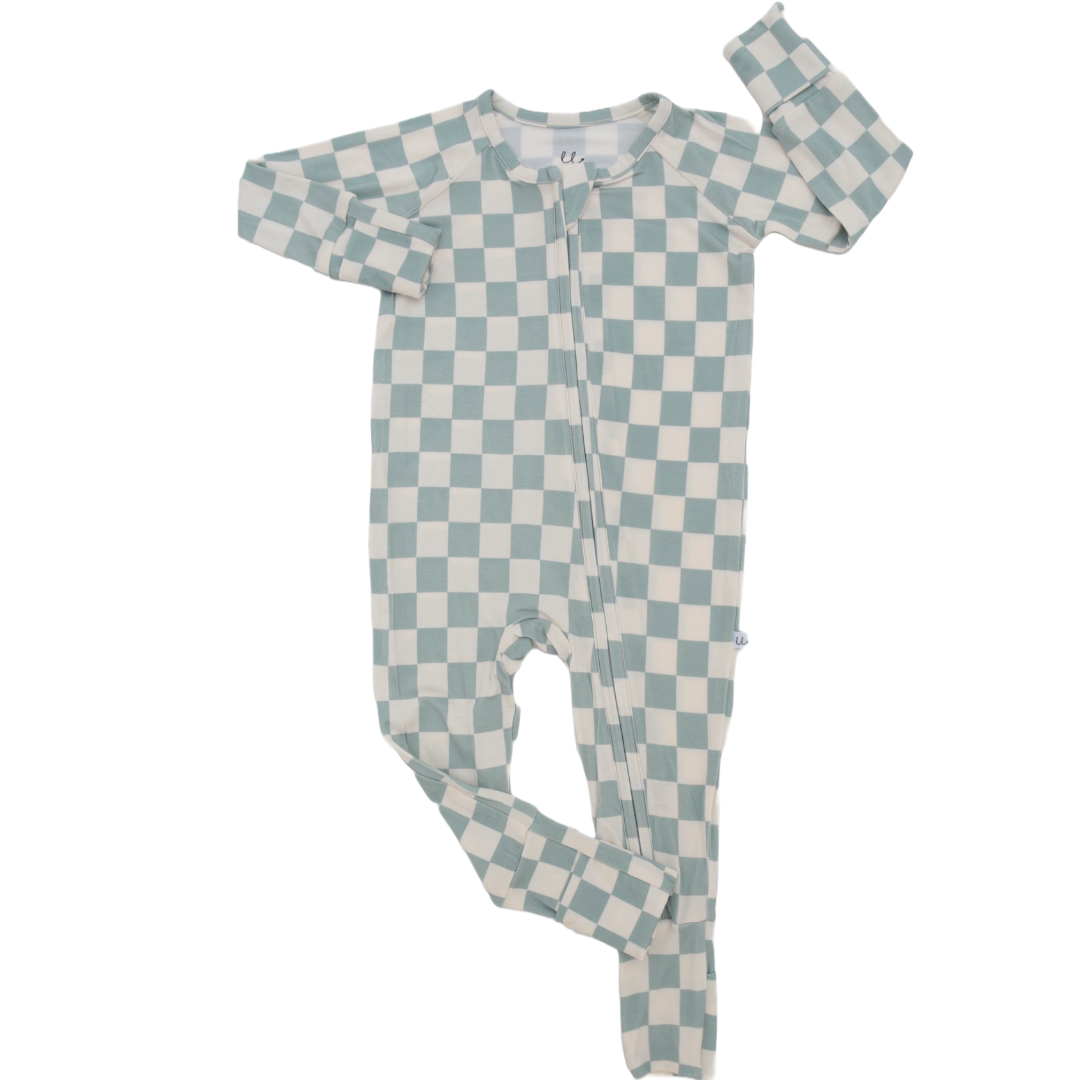 Madden Jade Bamboo Zip Onesie