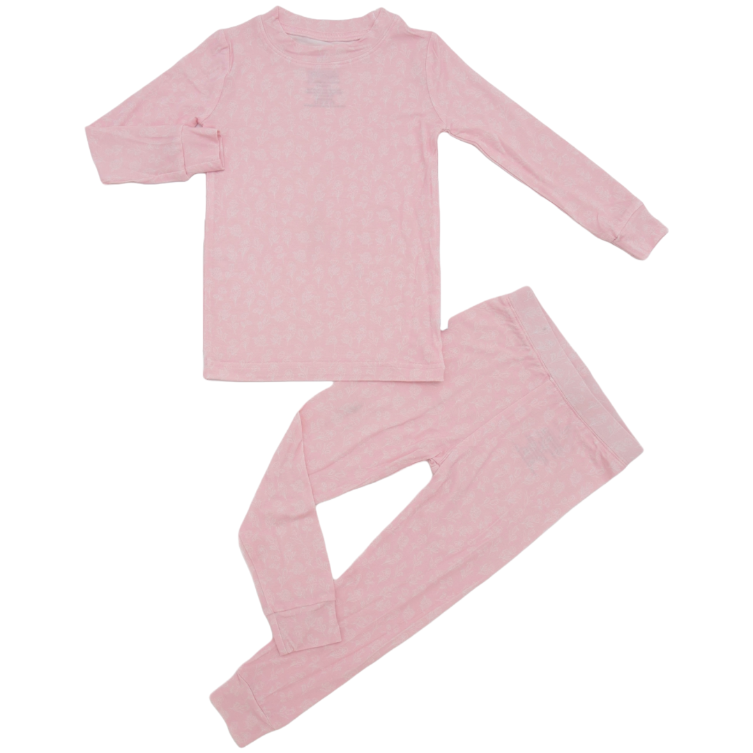 Lennon Bubblegum Long Sleeve and Pants Pajama Set