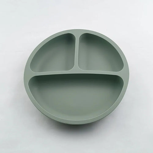 Baby Safe Silicone Dining Plate with Suction