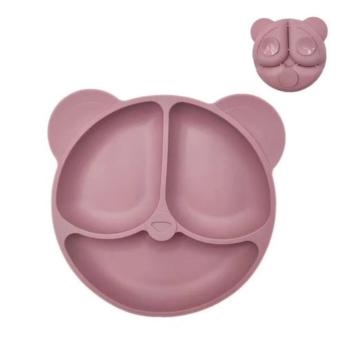 Baby Safe Silicone Dining Plate with Suction