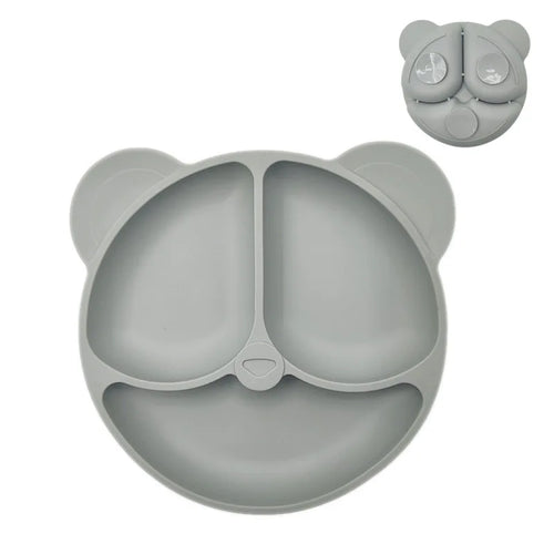 Baby Safe Silicone Dining Plate with Suction