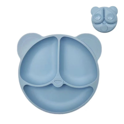 Baby Safe Silicone Dining Plate with Suction