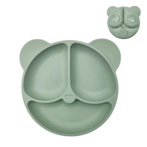 Baby Safe Silicone Dining Plate with Suction