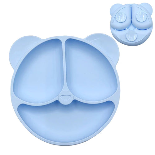 Baby Safe Silicone Dining Plate with Suction